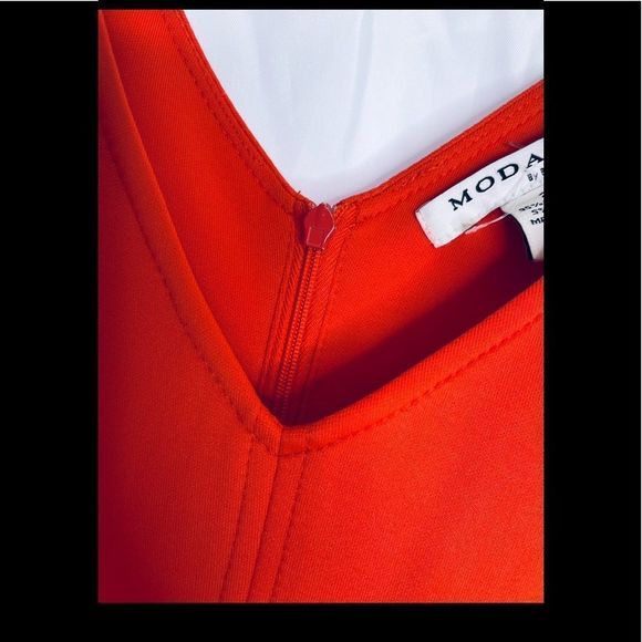 MODAMIX by Brandon Thomas,Size 2X, Scuba Tank Dress, Womens Sleeveless vneck NWT - Picture 8 of 16